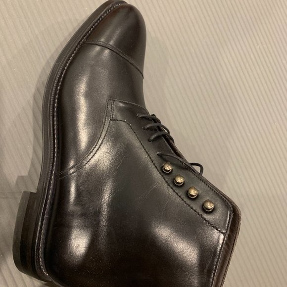 Meermin 101527 Black Calf Derby Boots, UK 7.5E - Picture 3 of 16